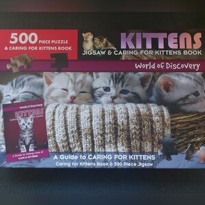 Bnib caring for kittens jigsaw puzzle and booklet